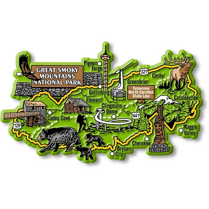 RJM-GSM Great Smoky Mountains National Park Magnet
